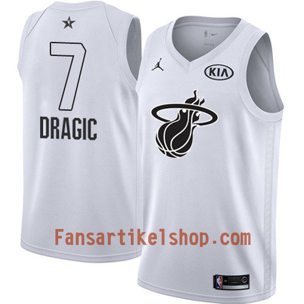 NBA Miami Heat Trikot Goran Dragic 7 2018 All-Star Jordan Brand Weiß Swingman - Herren NBA Miami Heat Trikot Goran Dragic 7 2018 All-Star Jordan Brand Weiß Swingman - Herren